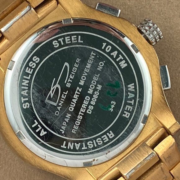 Techmaster Chronograph Luxury Watch by Designer Daniel Steiger Stainless Steel - Picture 5 of 7